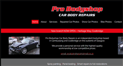 Desktop Screenshot of probodyshop.co.uk