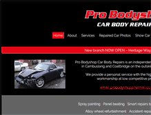 Tablet Screenshot of probodyshop.co.uk